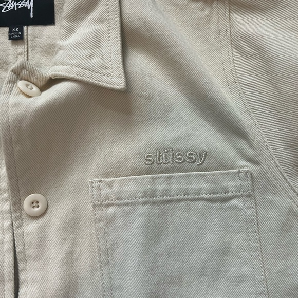 Cream stussy jacket - Picture 4 of 7